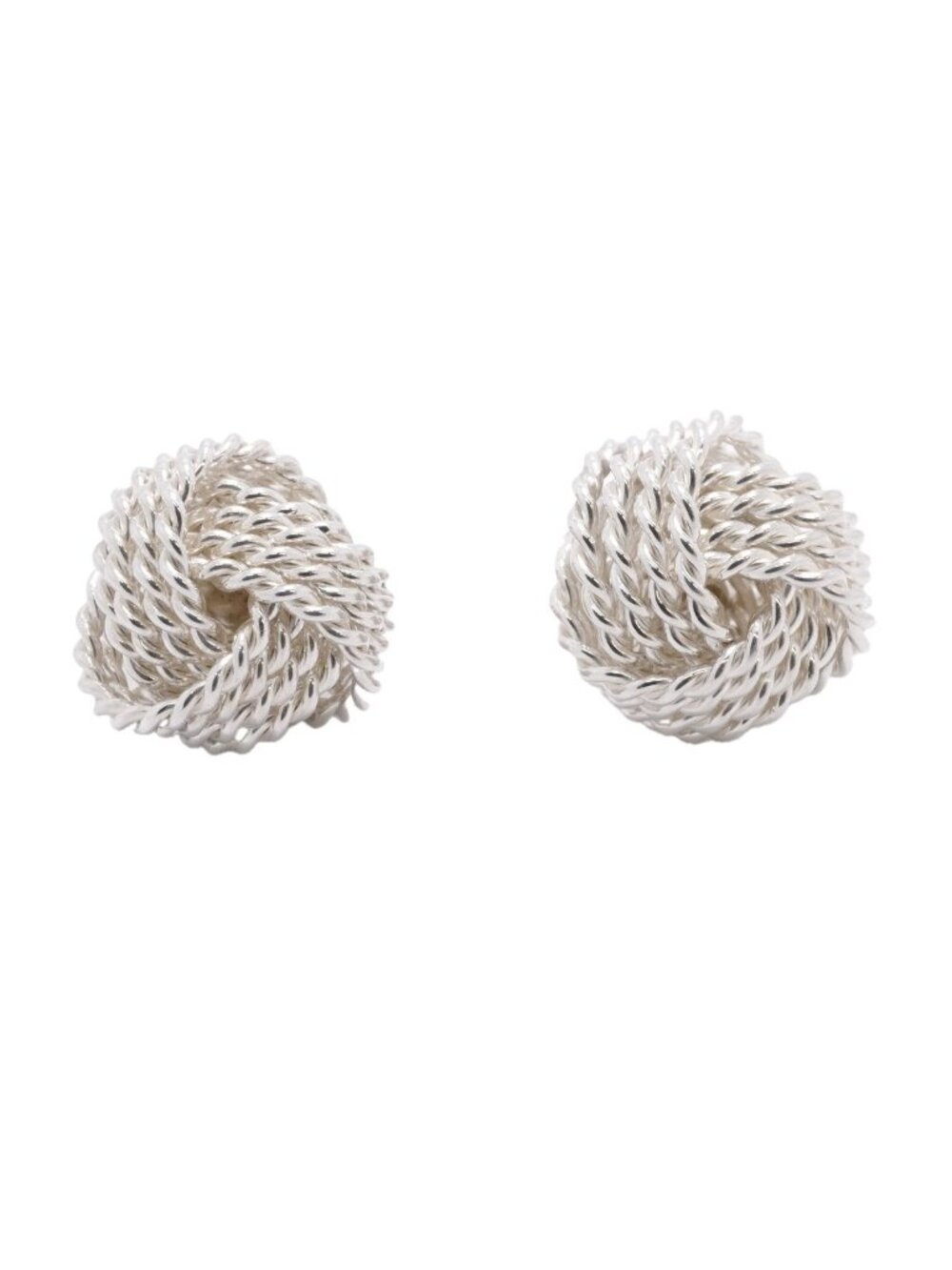 Tiffany & Co Earrings Somerset Mesh 925 Sterling Silver